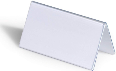 KALAM.KZ - Указатель настольный, 52/104x100мм, двухсторонний, прозрачный Durable