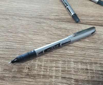 KALAM.KZ - Ручка роллерная 0,5мм черная, Zebra, AX5