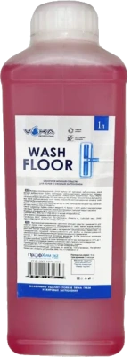 Чистящее средство для полов с сильным загрязнением 1000 мл, щелочное, Washfloor, Voka