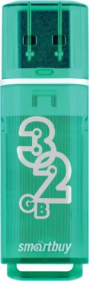 KALAM.KZ - Флеш-накопитель USB 32GB 2.0 Glossy series Green Smartbuy