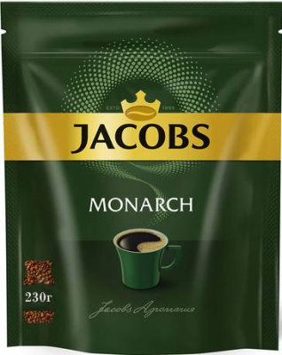 Кофе растворимый 230 г,  JACOBS Monarch, м/у
