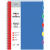 Тетрадь 120л, А4, клетка, 5 цв пластик раздел, обложка пластик, голубая Эксмо