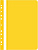 KALAM.KZ - Скоросшиватель пластиковый, с перфорацией, A4, 100/170мкм, желтый Office, PBS