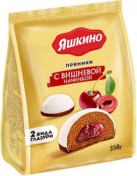 KALAM.KZ - Пряники "Яшкино" с вишневой начинкой 350 гр.