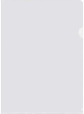 Папка-уголок А4, 120мкм., прозрачная, Silwerhof