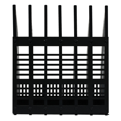 KALAM.KZ - Лоток вертикальный А4, 290мм, 6-и секционный, черный, сборный Стамм "Line"