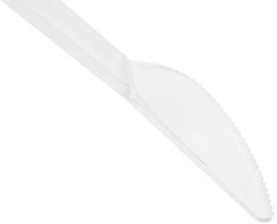 KALAM.KZ - Нож столовый 50 шт/уп, прозрачный, "Премиум" 