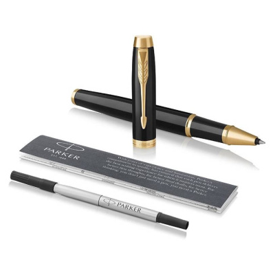 KALAM.KZ - Ручка роллерная Parker IM Metal Black GT, 0,5 мм F, черная 1931659