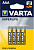 KALAM.KZ - Батарейка AAА, 1.5V, (блистер 4шт) Varta Superlife Micro R03/P