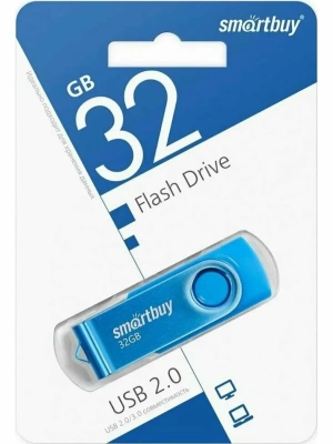 KALAM.KZ - Флеш-накопитель USB 32GB Smartbuy 2.0 Twist Blue