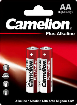 KALAM.KZ - Батарейка AA, 1.5V 2700 mAh LR6-BP2 Plus Alkaline (блистер 2шт) Camelion