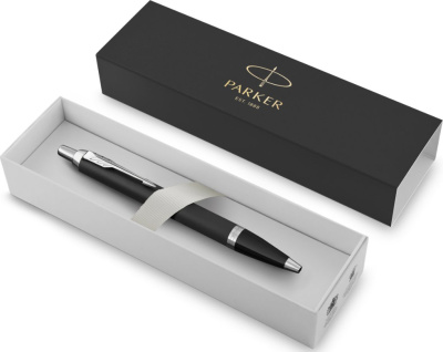 KALAM.KZ - Ручка шариковая Parker IM Essential Muted Black CT, 1,0 мм М, синяя 2143632