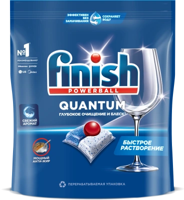 Таблетки для посудомоечных машин 55 шт "Finish" Quantum м/у