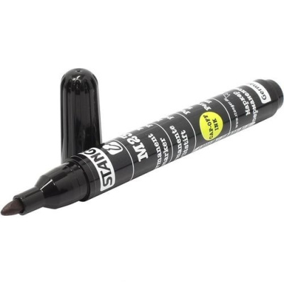 KALAM.KZ - Маркер перманентный, 1-3мм, круглый наконечник, черный Stanger M235 купить KALAM.KZ - Маркер перманентный, 1-3мм, круглый наконечник, черный Stanger M235