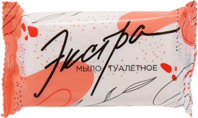 Мыло туалетное 100гр, флоу-пак,  ММЗ "Экстра", Марка "Э"