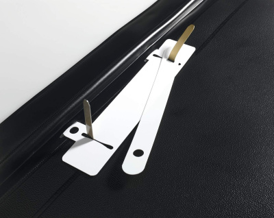 KALAM.KZ - Скоросшиватель пластиковый A4, выдвижной механизм для подшивки в регистраторы, красный Durable