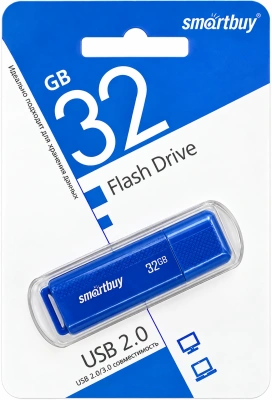 Флеш-накопитель USB 32GB 2.0 Dock Blue Smartbuy