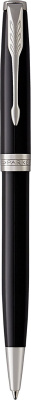 KALAM.KZ - Ручка шариковая Parker Sonnet Black Lacquer CT, черная, 1,0мм, поворот