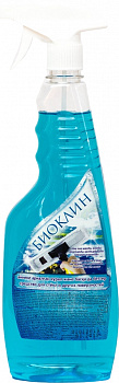 KALAM.KZ - Средство для мытья стекол 750мл, Биоклин с распылителем, голубой
