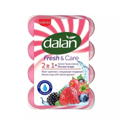 Мыло туалетное 90гр *4шт Лесная ягода, мультипак, "Dalan Beauty"