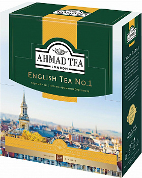 KALAM.KZ - Чай черный, 100 пакетиков Ahmad English tea №1