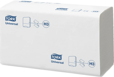 Полотенца бумажные 1но-слойные ZZ-сложение "23смх23смх250л Singlefold Universal" 20 шт в кор H3 Tork Полотенца бумажные 1но-слойные ZZ-сложение "23смх23смх250л Singlefold Universal" 20 шт в кор H3 Tork