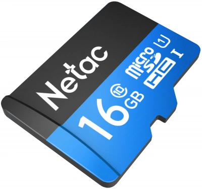 KALAM.KZ - Карта памяти 16GB, Class 10 U1 Netac P500 NT02P500STN-016G-R с адаптером SD