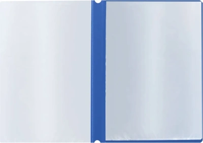 KALAM.KZ - Папка с файлами, 20 файлов, А4, с перфорацией синяя