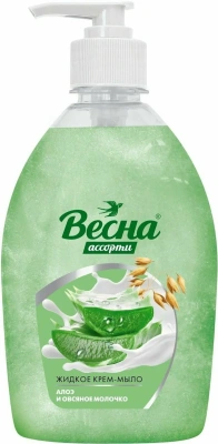 Мыло жидкое 500мл Алоэ вера, с дозатором "Весна"