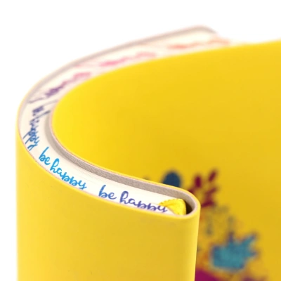 Книга для записей А5, 80л, иск. кожа, BE HAPPY, дизайн 4, Эксмо