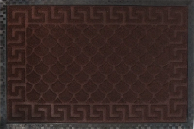 Коврик 40*60 ярко-коричневый Lenzo полиэфир/резина