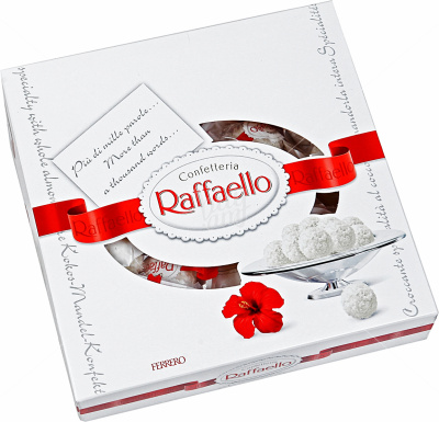 Конфеты Ferrero Raffaello 240 гр Т24 плоская
