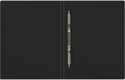 KALAM.KZ - Папка с пружин. скоросшивателем А4, 500мкм, 17мм, пластик, черная "Вита" OfficeSpace