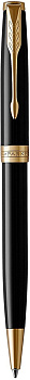 KALAM.KZ - Ручка шариковая Parker Sonnet Lacquer Deep Black GT 1,0 мм М, черная 1931497