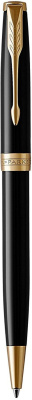 Ручка шариковая Parker Sonnet Lacquer Deep Black GT 1,0 мм М, черная 1931497