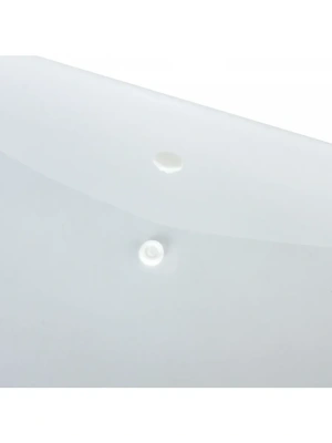 KALAM.KZ - Папка-конверт на кнопке А4, 0,15мм., до 100л., прозрачная, Brauberg