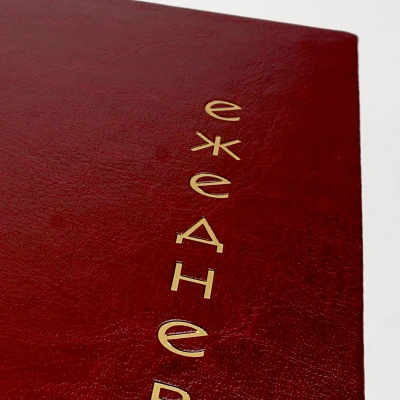 Ежедневник А5-, недатированный, 128л, линейка, иск кожа, Proxima, бордовый, Эксмо