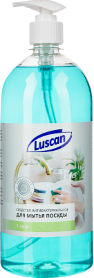 Средство для мытья посуды 1л, "Luscan" антибактериальное 