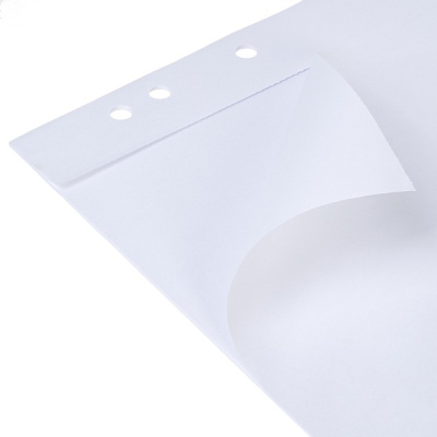 KALAM.KZ - Бумага для флипчарта 64х92см, 80гр, 20л, белая, перфорация на отрыв "Hatber"