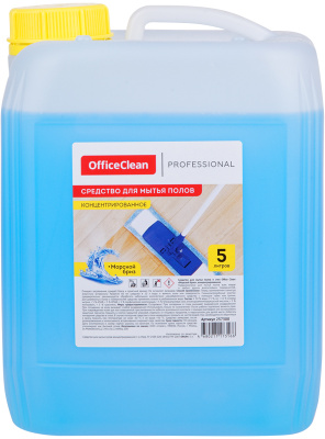 Средство моющее, универсальное для пола 5л. концентрат, антибактериальное "Морской бриз" OfficeClean