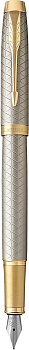 KALAM.KZ - Ручка перьевая Parker IM Premium Warm Silver GT, 0,8 мм F, синяя 1931684