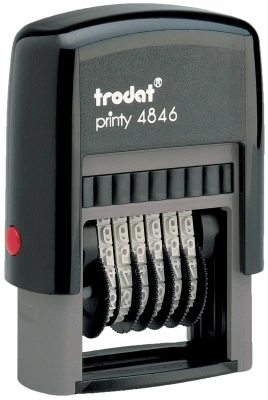 Нумератор 4846 высота шрифта 4 мм. разряда 6 Trodat 