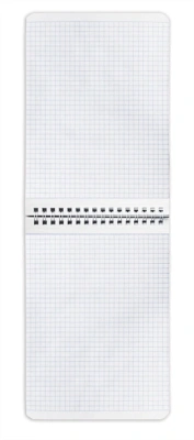 Блокнот 40л, А5, клетка, на спирали, синий