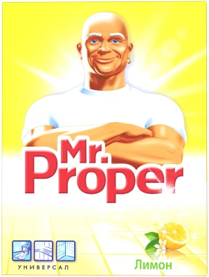 Порошок, средство чистящее 400гр, без отбеливателя с лимоном Mr.Proper 