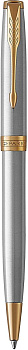 KALAM.KZ - Ручка шариковая Parker Sonnet Stainless Steel GT, 1,0 мм M, черная 1931507
