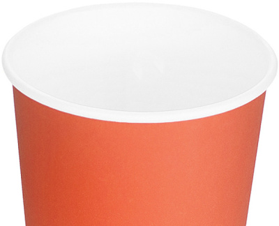 KALAM.KZ - Стакан бумажный, 250 мл, d 80 мм, Verde Vita, красный, (50 шт в уп)