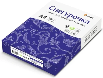 Бумага белая Снегурочка, A4, 80гр, 500л, CIE 146