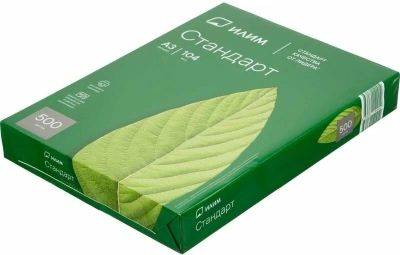 Бумага белая Илим Стандарт, А3, 80 гр. Класс "С"