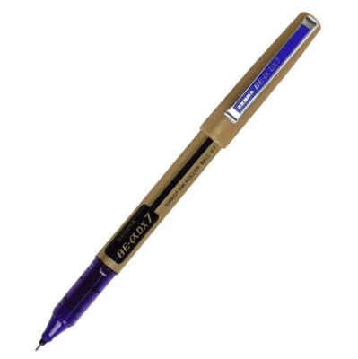 Ручка роллерная 0,7мм Zebra, синяя DX7 Gold barell/blu ink 