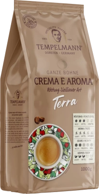 Кофе в зернах 1000 г, Tempelmann Terra Crema e Aroma